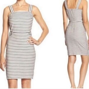 Banana Republic Factory Striped Blue and off white Dress Size 6